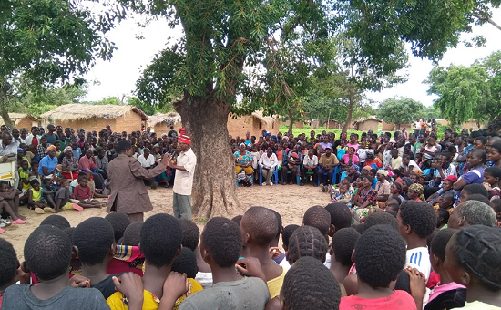 Community drama groups playing a major role in community sensitization