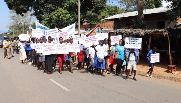 Adolescents in Nkhatabay petition the district commission on GBV prevailing issues